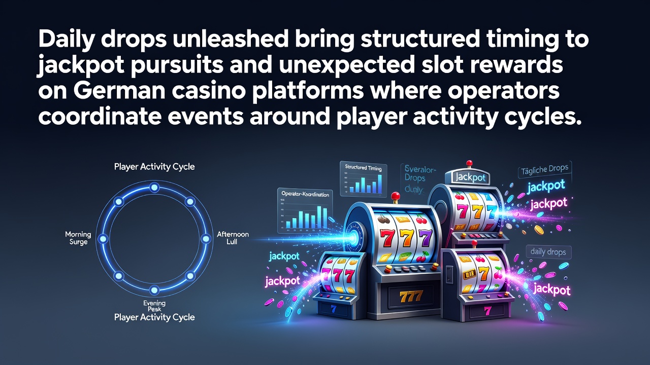 Darstellung von zeitgesteuerten Daily Drops in deutschen Online-Casinos mit Fokus auf Jackpot-Timing und Spielerzyklen
