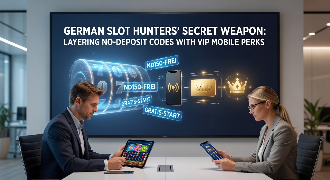Deutscher Slot-Jäger nutzt Smartphone für No-Deposit-Boni und VIP-Vorteile in einem modernen Casino-App-Interface