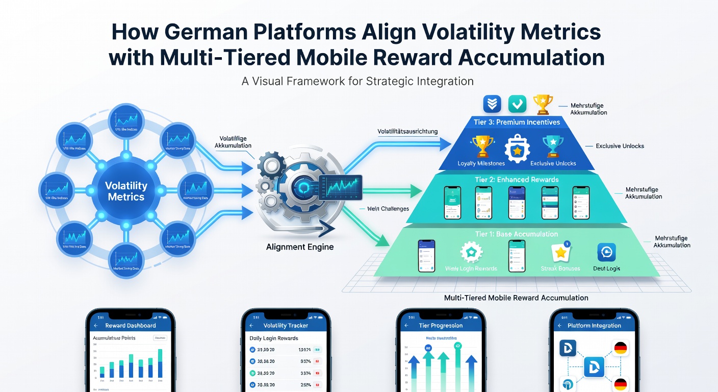 Mobile App-Oberfläche mit Volatilitätsfiltern und gestaffelten Belohnungsstufen