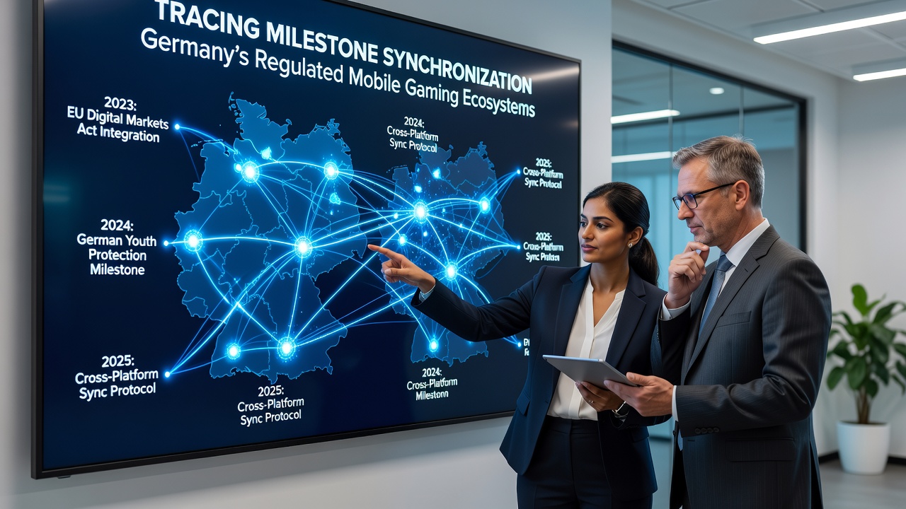 Regulierte mobile Gaming-Plattformen in Deutschland mit Fokus auf Meilensteinsynchronisation und Datenintegration